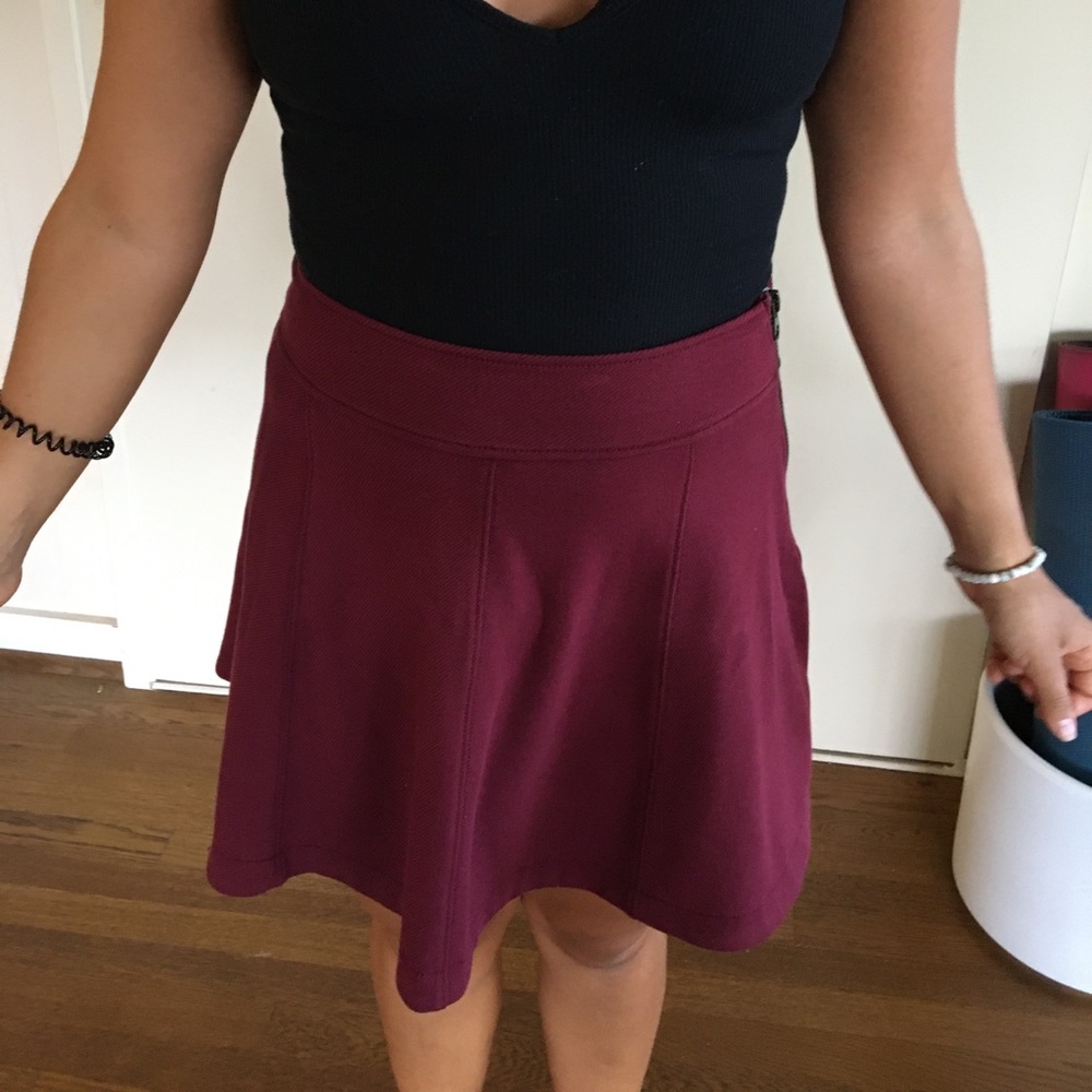 Red skirt